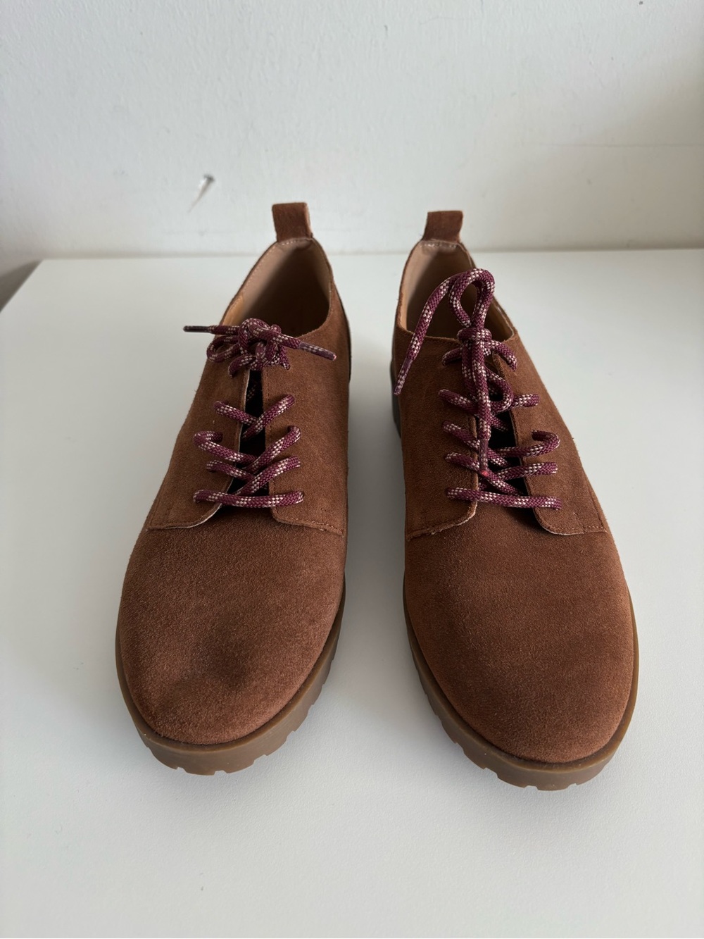 🤎CROWN VINTAGE- Elegant Brown Suede Men’s Oxfords, NWOT